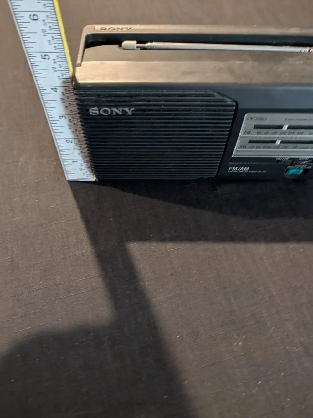 Vintage Sony FM/AM 2 Band Receiver Radio Model ICF-24 TESTED Includes power cord